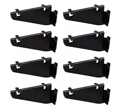 8 Pcs E Track Fixed Shelf Brackets - Enclosed Trailer Shelving Black Brackets • $89.99