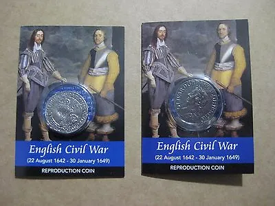 Oliver Cromwell And Charles 1 Coin Packs  -  Shilling And Sixpence • £10.99