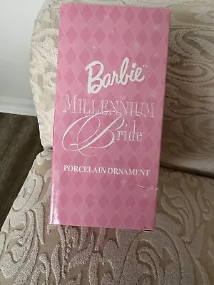 2000 BARBIE MILLENNIUM BRIDE Avon Porcelain Keepsake Doll Ornament Vintage - NEW • $25