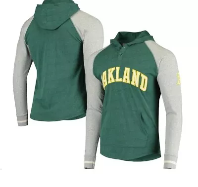 Mitchell & Ness Oakland Athletics Slugfest Lightweight Hoody New Mens Sizes $70 • $28