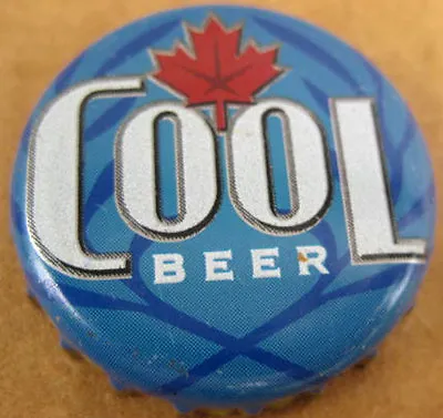 COOL BEER Used Beer CROWN Bottle CAP With Maple Leaf Guelph Ontario CANADA • $2.85