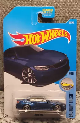 Hot Wheels BMW M4 Dark Blue Factory Fresh • $17.60