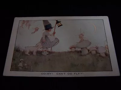 £7.50 • Buy Mabel Lucie Attwell Postcard OO My Cant OO Fly Fairies Mushrooms A 4934