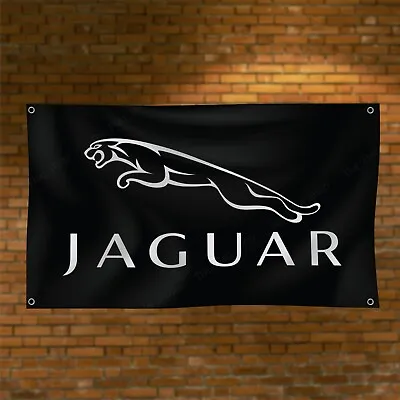 Jaguar 3x5ft Flag Banner Racing Car Show Garage Workshop ManCave Wall Decor Sign • $14.95