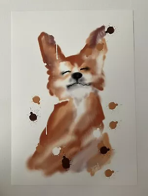 £5.99 • Buy Fox Watercolour Painting Wall Art Print A4 Size Modern Contemporary Art