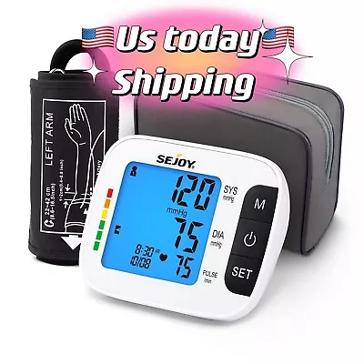 Sejoy Automatic Arm Blood Pressure Monitor - Digital Machine Upper Arm BP Check • $19.99