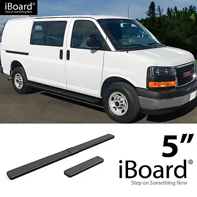 APS Stainless Steel Running Board Fit Chevy Express GMC Savana 03-24 • $209