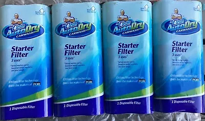 (4) Mr. Clean Auto Dry Car Wash Refill Filter 3 Use Lot Of 4 New Sealed • $62.99