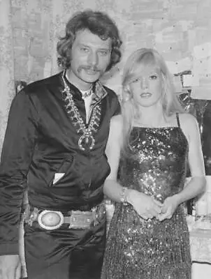 $9 • Buy Johnny Hallyday Comes To Congratulate His Wife 1970 OLD PHOTO