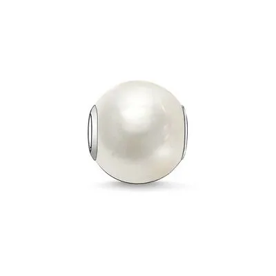 Thomas Sabo TK0004 White Freshwater Pearl Sterling Silver Karma Bead RRP $45 • $34