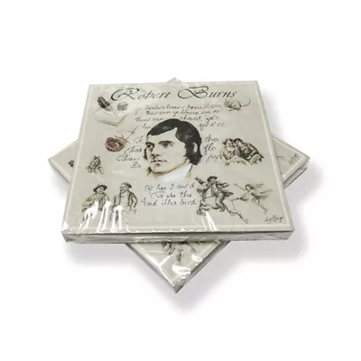 £5.99 • Buy Scottish Napkins- Robert Burns