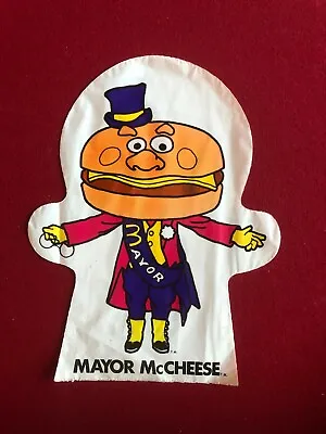 1976 McDonald's  Un-Used  Mayor McCheese Plastic Hand Puppet (Scarce /Vintage) • $15
