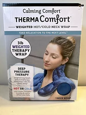Calming ThermaComfort Weighted Hot Neck Shoulder Wrap- Deep Pressure Therapy • $24.99
