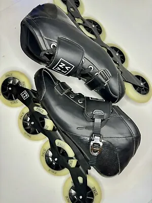 VNLA Vanilla Carbon Fiber Speed Skates High Roller 100mm Wheels M013/L014 GREAT • $89.99