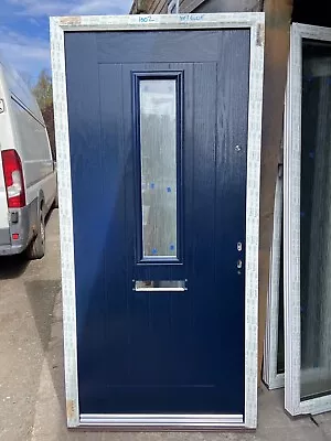 Brand New 1002-2095 New Dark Blue Front Door In A White Upvc Frame Cottage Style • £385