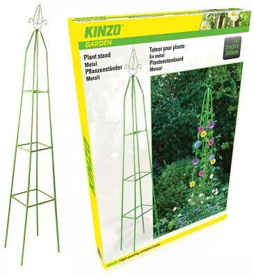 Garden Obelisk Outdoor Trellis Climbing Arch Support Frame Plant Roses Pyramid • £13.99