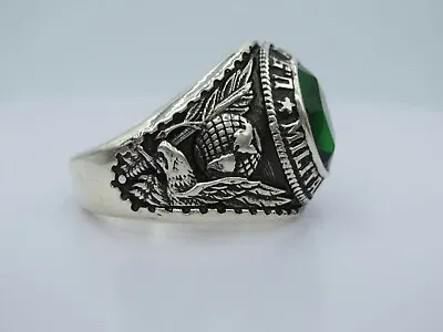 SILVER 925  US ARMY  MILITARY POLICE  RING   MP RING  USMP   US Size  9.5 • $65.45