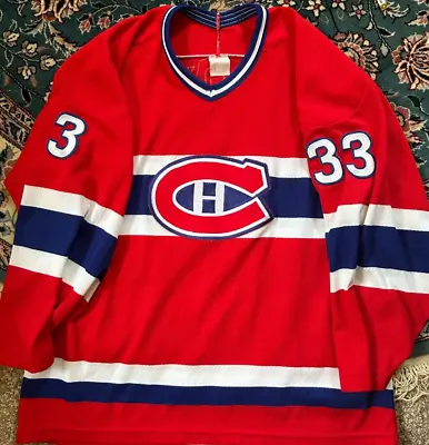 Vintage Patrick Roy Montreal Canadiens CCM NHL Jersey Red Large • $79.99