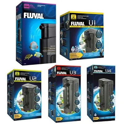 Fluval Mini U1 U2 U3 U4 Underwater Internal Aquarium Fish Tank Power Filter • £45.99