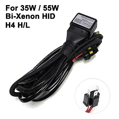 $10.55 • Buy HID Relay Harness H4 (9003 HB2) 12V 35W/55W Bi-Xenon Hi/Lo H/L Wiring Controller