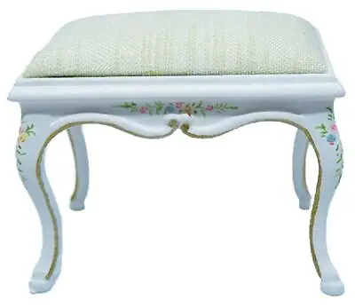 Dolls House French Baroque White Piano Bench JBM Miniature Music Room Furniture • $88.60