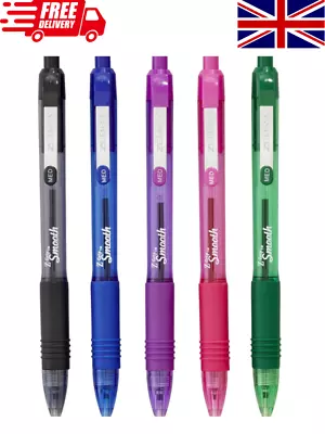 ZEBRA Pen Z Grip Smooth Pen 5 Count (Pack Of 1) Assorted Colours • £3.33