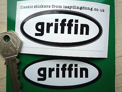 £2.25 • Buy GRIFFIN (UK) HELMETS Old Classic Style Black & White  Crash Helmet Style Sticker