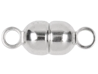 £13.61 • Buy Sterling Silver Magnetic Clasp 4.5mm Barrel Shape