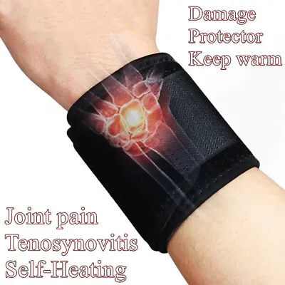 1 Pair Magnetic Self-Heating Therapy Wrist Brace Sports Protection Belt Profess • $0.10