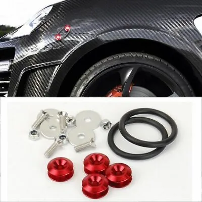 Red Stabilizer Quick Release Secure Kit For VW Fiat Front Rear Bumper Fender • $11.69