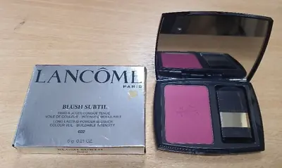 LANCOME PARIS BLUSH SUBTIL LONG LASTING POWDER BLUSHER 6g - SHADE 022 • £22