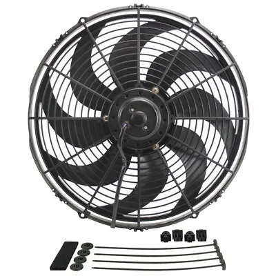 Derale Fan Assembly 18916; Dyno-Cool 16  Electric 1980cfm 17.3A Push/Pull • $110.17