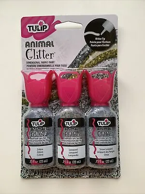 Tulip Fabric Paints. Pack Of 3 Glitter Colours. • £6.50