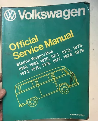 1968 - 1979 Volkswagen Station Wagon / Bus Factory Service Manual Otiginal • $60