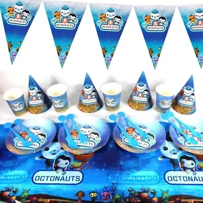 Birthday Kids Octonauts Party Supplies Decor Balloon Cup Banner Tableware Plate • £5.52