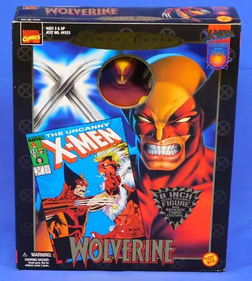 Marvel Comics Famous Covers Wolverine Brown Uniform 8  Toy Biz 1999 • $49.99