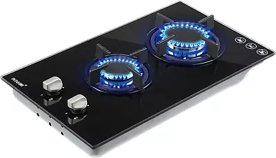 Gas Cooktop 30Cm Built-In Gas Cooktop 2 Burners Stainless Steel Stove With NG/LP • $239.99