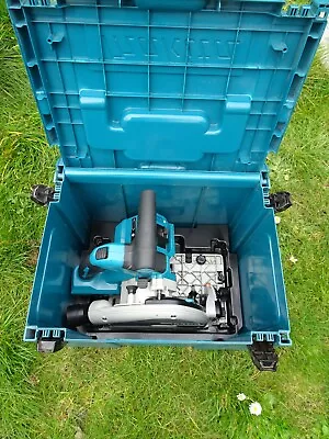 Makita Dsp600zj Twin 18v Lxt Cordless Plunge Saw 165mm Body Only & Carry Box • £275