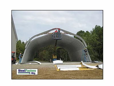 Steel Factory 30x30x14 Metal Gambrel Arch Style Building Kit Carport No Ends • $8200