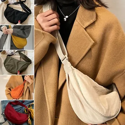 Nylon Crescent Crossbody Bag For Women Men Fanny Pack Lightweight Travel Wallet • $9.66