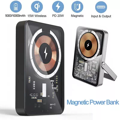 Magnetic Wireless Power Bank 15W Super Fast Charging Powerbank 5000/10000mAh • $48.99