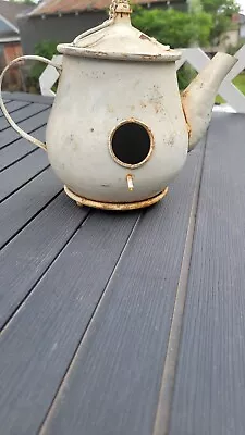 Vintage Metal Teapot  Birdhouse • $0.99