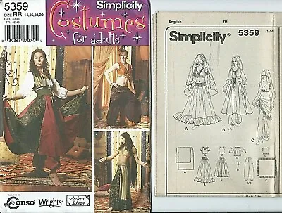 S 5359 Sewing Pattern DANCE COSTUME Top Skirt Blouse Pants Sew 14161820 UNCUT • £19.45