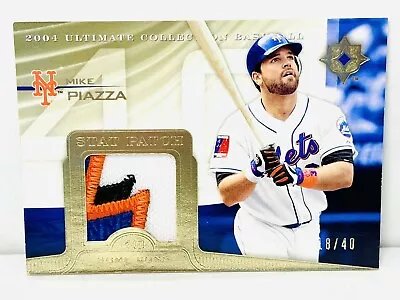 2004 Ud Ultimate Collection Mike Piazza Stat Patch Game Used Sn 18/40 Sp Hof  • $104.99