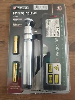 PARKSIDE Line Laser Spirit Level Cross Lines Tripod Alignment Battery Included • £12.99