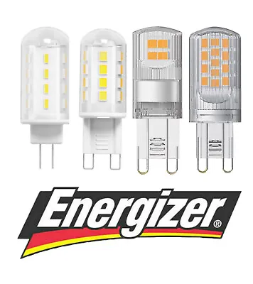 Energizer LED G4 G9 Bulbs Capsules 2.4w = 20w 4.2W = 40W WATT 2700k Warm White • £3.29