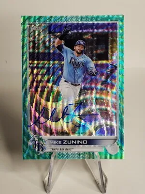 2022 Topps Chrome Mike Zunino Veteran Aqua Wave Refractor Auto /199 Rays • $8.72