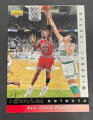 1992-93 Upper Deck - Jerry West Selects Best Clutch Player - Michael Jordan #JW9 • $3.49