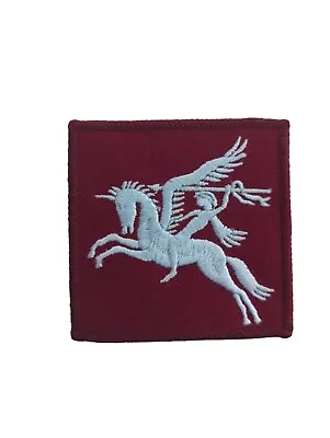 Pegasus Airborne DZ Flash Army Military Sew On Embroidered Patch Badge New #745 • £1.99