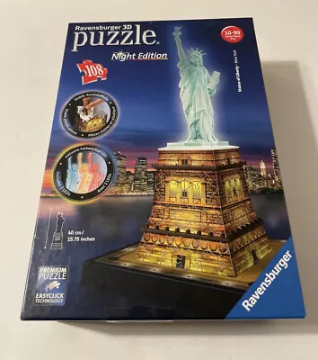 Ravensburger 3D Puzzle - Statue Of Liberty Night Edition - Some Parts Sealed • $16.29